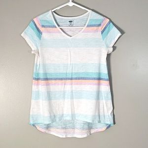 Old Navy striped tee, girls XL/14